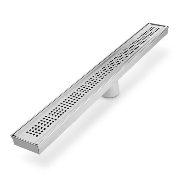 QM Drain Bay Ria Linear Grid Shower Drain & Reviews Wayfair